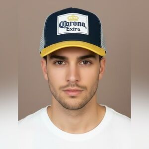 Corona Navy and Yellow Cap
